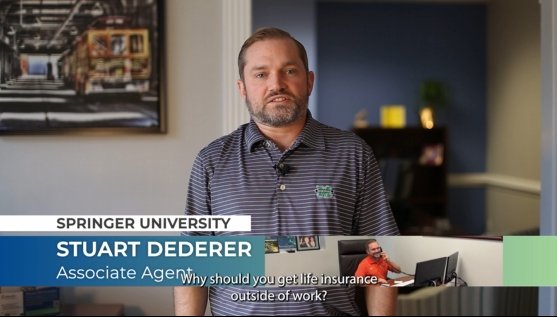 Screen Grab from  Life Insurance Outside of Work 